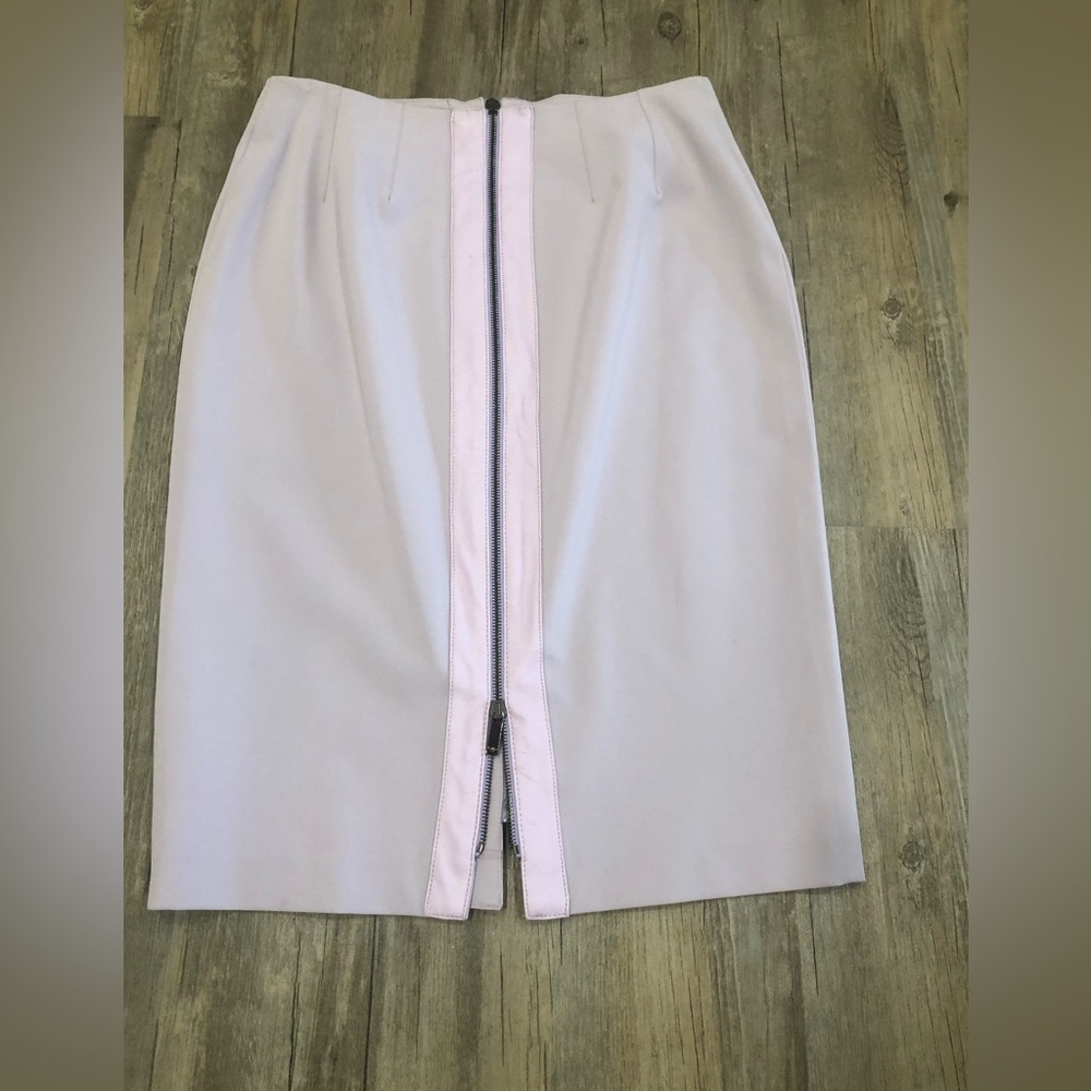 Votre Nom Light Pink Periwinkle Two-Piece Blazer Jacket and Skirt Set - Picture 14 of 15